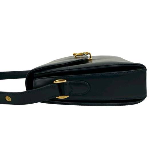 GUCCI Authentic Vintage Blue Leather Shoulder Bag - Picture 5 of 10